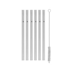 Baric Straw 18Cm Set 6Pcs