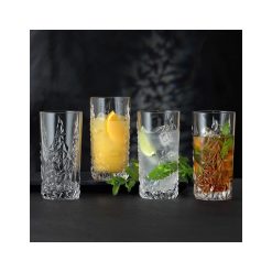 Sculpture Long Drink Set 4Pcs