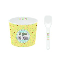 Ice Cream Bowl With Spoon