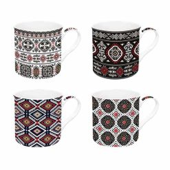 Global Ethnic Mug Set 4Pcs