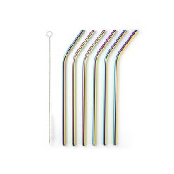 Rainbow Straw Set 6Pcs