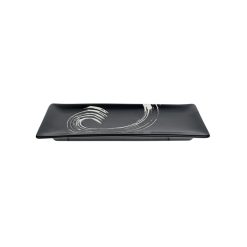 Black Maru Plate 26.5X10.5Cm