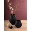 Slate Black Vase 23Cm