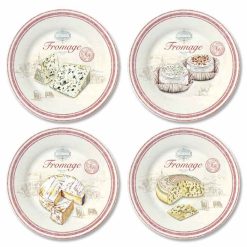 Fromage Plate Set 4Pcs