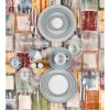 Brush Strokes Dinner Set 20Pcs Beige