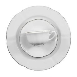 Bolero Platinum Oval Dish 36Cm