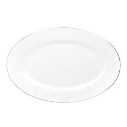 Oktawa Gold Oval Dish 36Cm