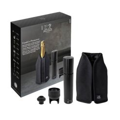 Frizz Wine & Champagne Pump & Cooling Sleeve Set 4Pcs