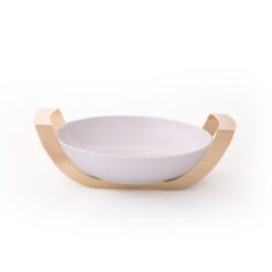 Presentazione Bowl With Holder 28Cm Gold