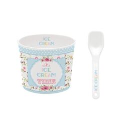 Ice Cream Bowl With Spoon