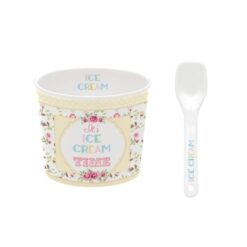 Ice Cream Bowl With Spoon