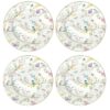 Birds Melody Dessert Plate Set 4Pcs