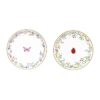 Fancy Garden Dessert Plate Set 2Pcs