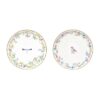 Fancy Garden Dessert Plate Set 2Pcs