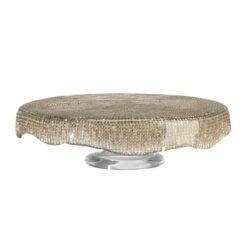 Diamante Footed Platter 33Cm