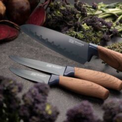 Brooklyn Knife Set 3Pcs Walnut