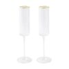 Oro Champagne Flute Set 2Pcs