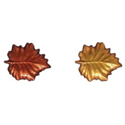 Glass Dish Leaf Set 2Pcs