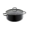 Fusiontec Essential Low Casserole 24Cm Black