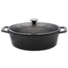 Basaltgrau Oval Roaster 41Cm
