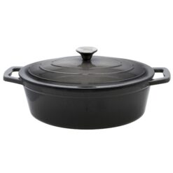 Basaltgrau Oval Roaster 41Cm