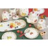 Fancy Fruit Dessert Plate Set 2Pcs
