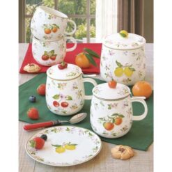 Fancy Fruit Mug With Lid&Infuser 1Pc