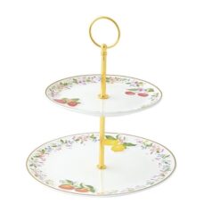Fancy Fruit 2-Tier Plate