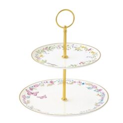Fancy Garden 2-Tier Plate