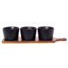 Acacia Bowl Set 3Pcs With Tray