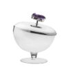 Candy Jar 20X23Cm With Amethyst Stone