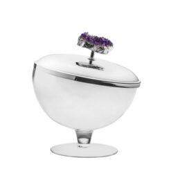 Candy Jar 20X23Cm With Amethyst Stone