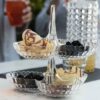 Tiffany Hors D Oeuvres Dish Set 2Pcs